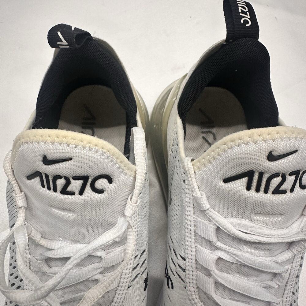 Nike Air Max 270 White Mesh Lace-Up Shoe AH6789-100 Women's Size 11 Running - Picture 12 of 14